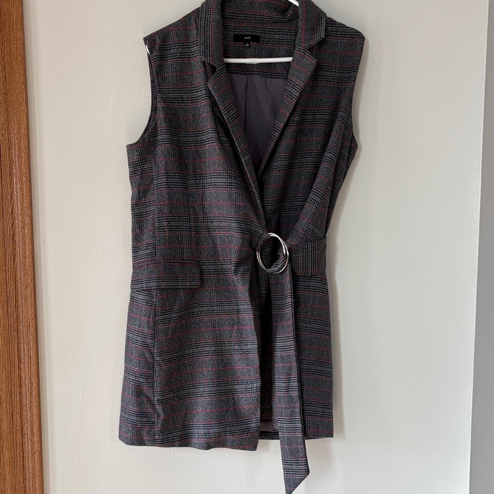Fate Black and Red Plaid Jacket